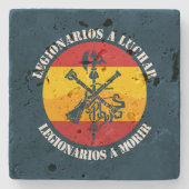 Dessous-de-verre En Pierre Legionarios a luchar (Devant)