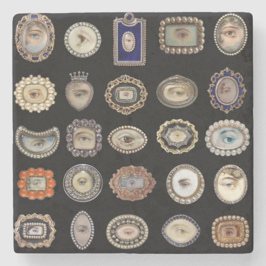 Dessous-de-verre En Pierre L'Elégant Oeil de Lover (Devant)