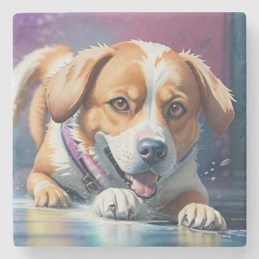 Dessous-de-verre En Pierre L'emprise de la nature : adorable et collective (Devant)