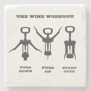 Dessous-de-verre En Pierre L'Entraînement Des Vins