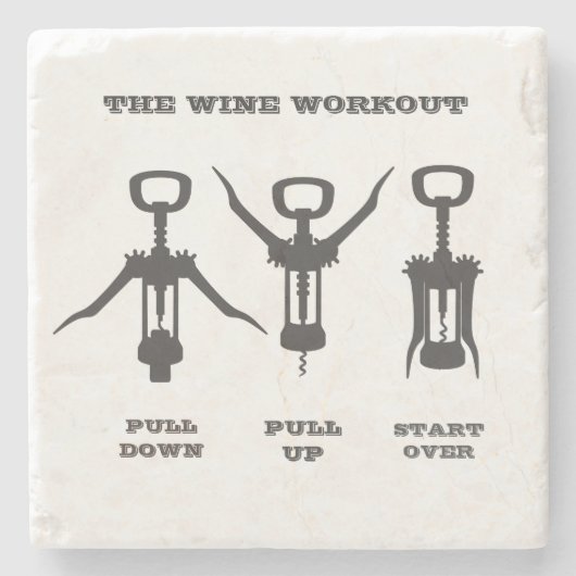 Dessous-de-verre En Pierre L'Entraînement Des Vins (Devant)