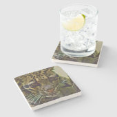 Dessous-de-verre En Pierre Leopard obscurci (Côté)