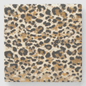 Dessous-de-verre En Pierre Leopard peint (Devant)