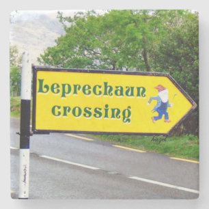 Dessous-de-verre En Pierre Leprechaun, Leprechauns Crossing, Cadeaux Irlandai