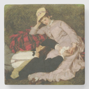 Dessous-de-verre En Pierre Les amants, 1870