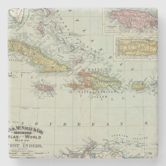 Dessous-de-verre En Pierre Les Antilles 11 (Devant)