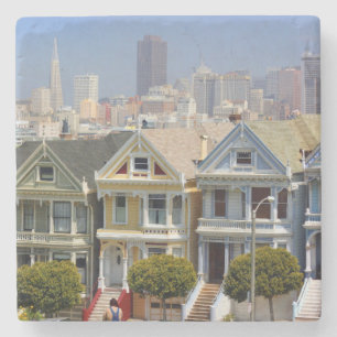 Dessous-de-verre En Pierre Les célèbres Painted Ladies de San Francisco