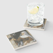 Dessous-de-verre En Pierre Les Créatures de Dieu (Nun italienne nourrissant l (Côté)