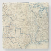 Dessous-de-verre En Pierre Les Etats-Unis en décembre 1860 (Devant)