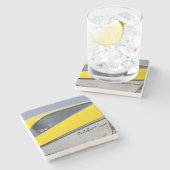 Dessous-de-verre En Pierre Les Etats-Unis, le Massachusetts, Gloucester. (Côté)