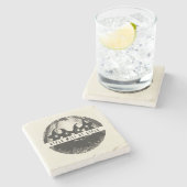 Dessous-de-verre En Pierre "Les Filles Seront Des Filles | Halloween à thème  (Côté)