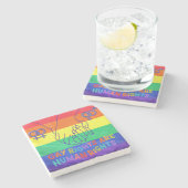 Dessous-de-verre En Pierre Les gays ont des droits (Côté)