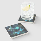 Dessous-de-verre En Pierre Les libellules du lac (Côté)