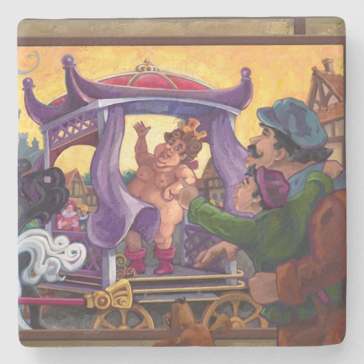 Dessous-de-verre En Pierre Les nouveaux vêtements de l'empereur (Devant)