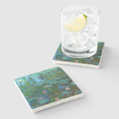 Dessous-de-verre En Pierre Les nymphéas de Claude Monet (Côté)