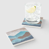 Dessous-de-verre En Pierre Les sommets Blue Mountain (Côté)