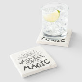 Dessous-de-verre En Pierre Les vélos sont magiques (Côté)