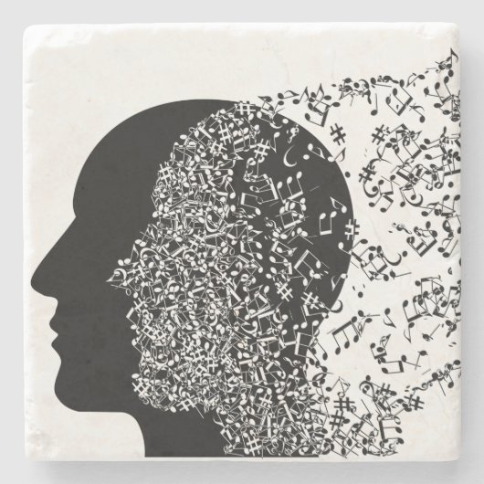 Dessous-de-verre En Pierre L'esprit de la musique (Devant)