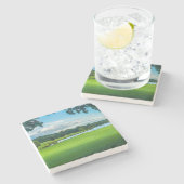 Dessous-de-verre En Pierre L'Été Au Golf (Côté)