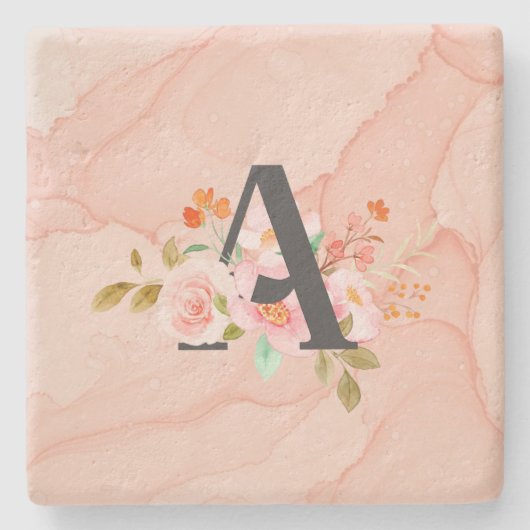 Dessous-de-verre En Pierre Lettre A (Devant)