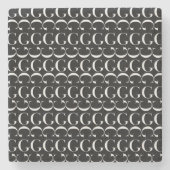 Dessous-de-verre En Pierre Lettre initiale G (Devant)