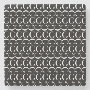 Dessous-de-verre En Pierre Lettre initiale G