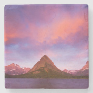 Dessous-de-verre En Pierre Lever de soleil au glacier