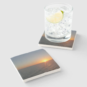 Dessous-de-verre En Pierre Lever du soleil à Sea III Océan Horizon