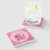 Dessous-de-verre En Pierre Lèvres (Côté)