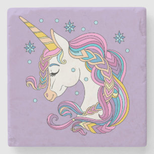 Dessous-de-verre En Pierre licorne de Noël