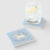 Dessous-de-verre En Pierre Licorne de vol (Côté)