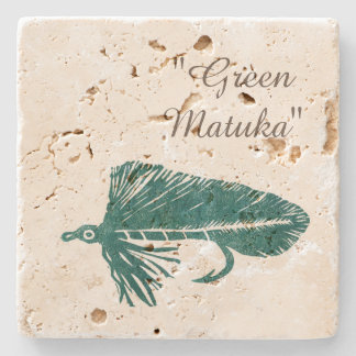 Dessous-de-verre En Pierre Lien de mouche Matuka vert et bande de pêche à la 