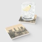 Dessous-de-verre En Pierre Ligne aérienne CLE Riverview (Côté)