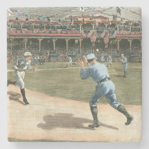 Dessous-de-verre En Pierre Ligue nationale de baseball 1886