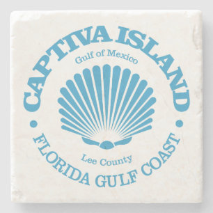 Dessous-de-verre En Pierre L'île de Captiva (coquillage)