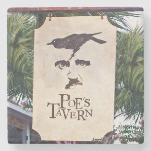 Dessous-de-verre En Pierre L'île de Sullivan de la taverne du Poe,