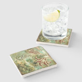 Dessous-de-verre En Pierre Lillies (Côté)