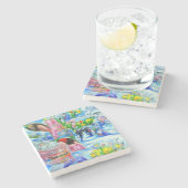 Dessous-de-verre En Pierre Lilly (Côté)