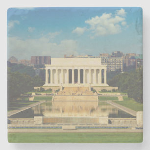 DESSOUS-DE-VERRE EN PIERRE LINCOLN MEMORIAL