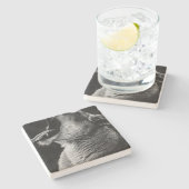 Dessous-de-verre En Pierre lion (Côté)
