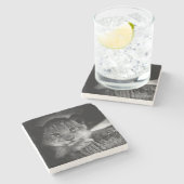 Dessous-de-verre En Pierre Lion bébé (Côté)