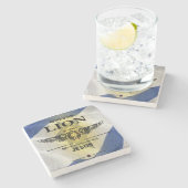 Dessous-de-verre En Pierre Lion de Juda (Côté)