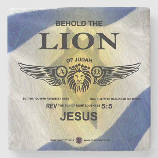 Dessous-de-verre En Pierre Lion de Juda (Devant)