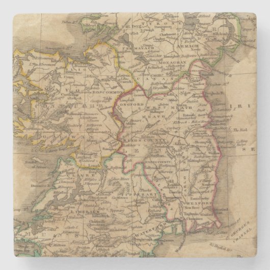 Dessous-de-verre En Pierre L'Irlande 4 (Devant)