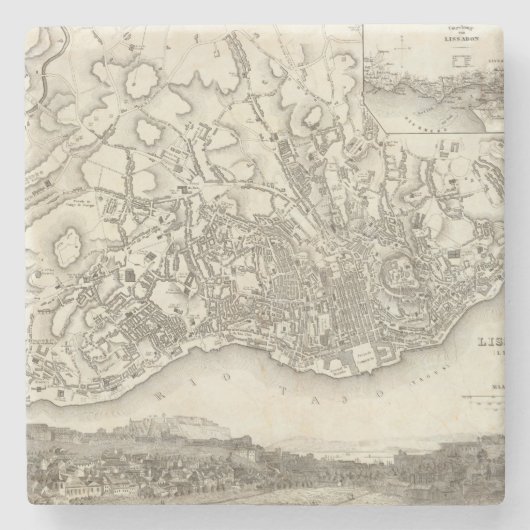 Dessous-de-verre En Pierre Lisbonne, Portugal (Devant)