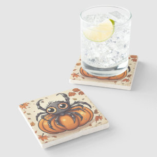 Dessous-de-verre En Pierre Little Halloween Spider