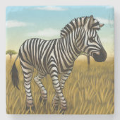 Dessous-de-verre En Pierre Little Zebra stone coaster (Devant)