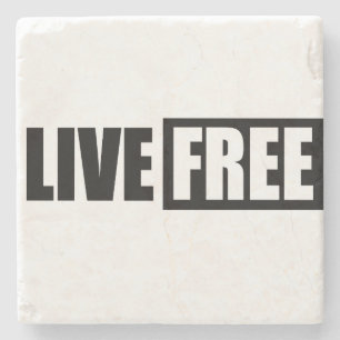 DESSOUS-DE-VERRE EN PIERRE LIVE FREE