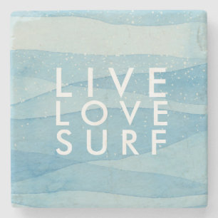 Dessous-de-verre En Pierre Live Love Surf Beach House Surfers
