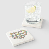 Dessous-de-verre En Pierre Livres cool Lecture Hommes Femmes Livre Lover Lite (Côté)